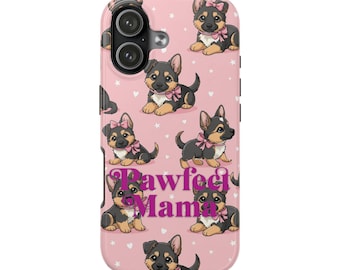 Pawfect Mama German Shepherd Puppy iPhone Case | Cute Dog Mom iPhone Case | Gift for German Shepherd Lovers
