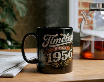 Timeless Since 1956 Vintage Mug | Retro Birthday Coffee Mug | Nostalgic | 70th birthday