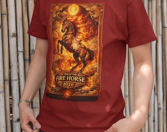 Year of the Fire Horse 2026 Shirt | Chinese Zodiac Lunar New Year Tee