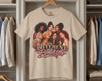 Womens Diversity Shirt, Multicultural Women Tee, Inclusive Graphic T-Shirt, Disability Representation, Vitiligo Albinism Gift