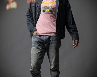 Nostalgia Activated 90s Boombox Shirt | Retro 90s Kid Graphic Tee | Vintage Hip Hop Aesthetic | 90s Nostalgia Apparel Gift