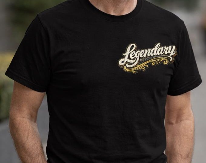 Featured listing image: Legendary 1956 Vintage Unisex T-Shirt | Timeless Since 1956 Back Print Tee  | Retro Birthday Gift