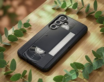 Retro VHS Tape Phone Case | 80s 90s Nostalgia | Samsung Galaxy, iPhone 16 | Movie Lover Gift