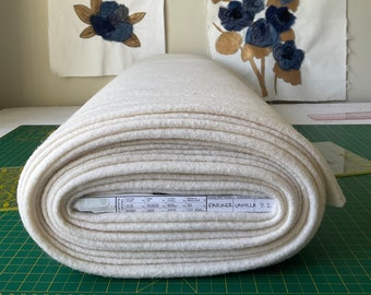 Cream Boiled Wool - 100% Wool