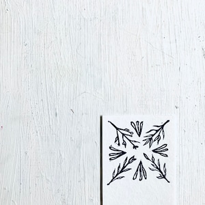 linoprint, blockprint, artprint, linocut print, 3.5 x 5 inch, handprinted, handpulled, handcarved, illustration, botanic, floral, nature,