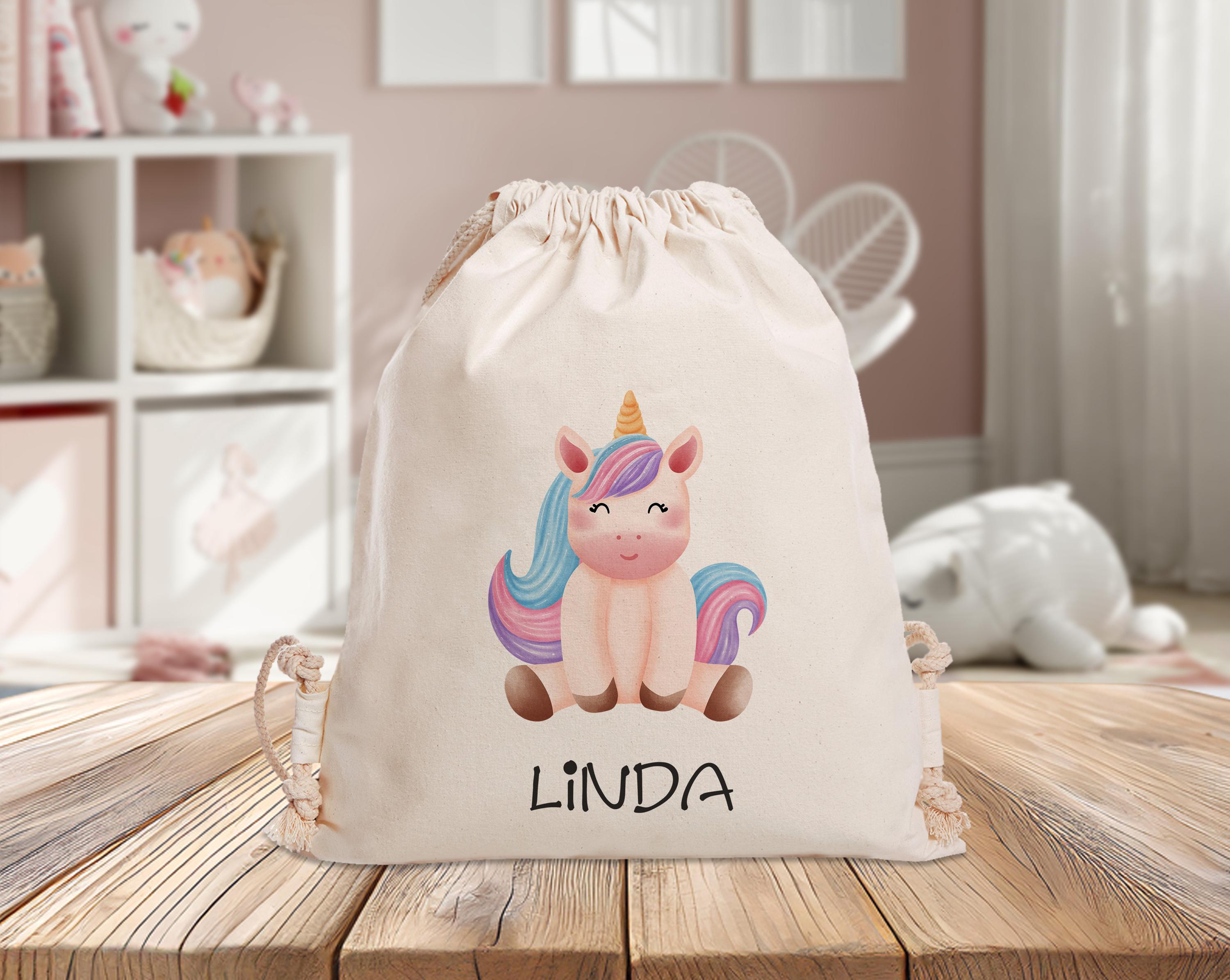 Borsa Personalizzata Con Coulisse Per Unicorno - Foto 3