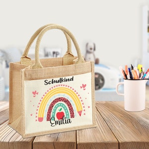 Sac d'écolier - Motif Arc-en-ciel - Stylo - Sacs personnalisés - Scolarisation