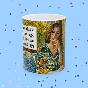 Mok met citaat van witte lotus - het is niet mijn bedoeling om een ongemakkelijk leven te leiden - Parker Posey Ratliff-familie mozaïekbeker - Thailand fan cadeau 11oz 15oz