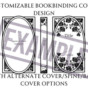 Design di copertina di libro personalizzabile Rose V3 per rilegatura di libri, design di copertina di libro in vinile, file PNG di design di copertina, file SVG di design di copertina