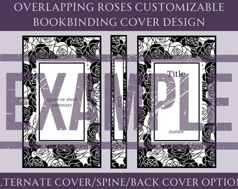 Design de couverture de livre personnalisable rose qui se chevauche pour la reliure, conception de couverture de livre en vinyle, fichier PNG de conception de couverture, fichier SVG de conception de couverture