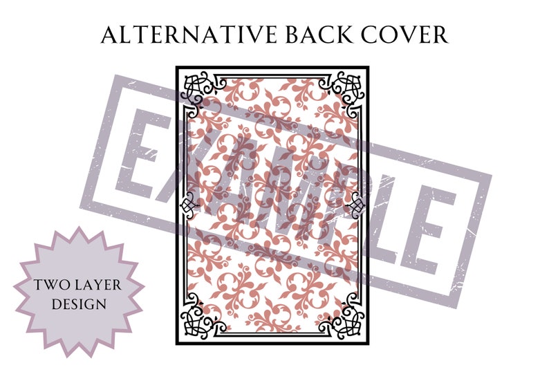 Customizable Book Cover Two Layer Design for Bookbinding, Vinyl Book Cover Design, Cover Design