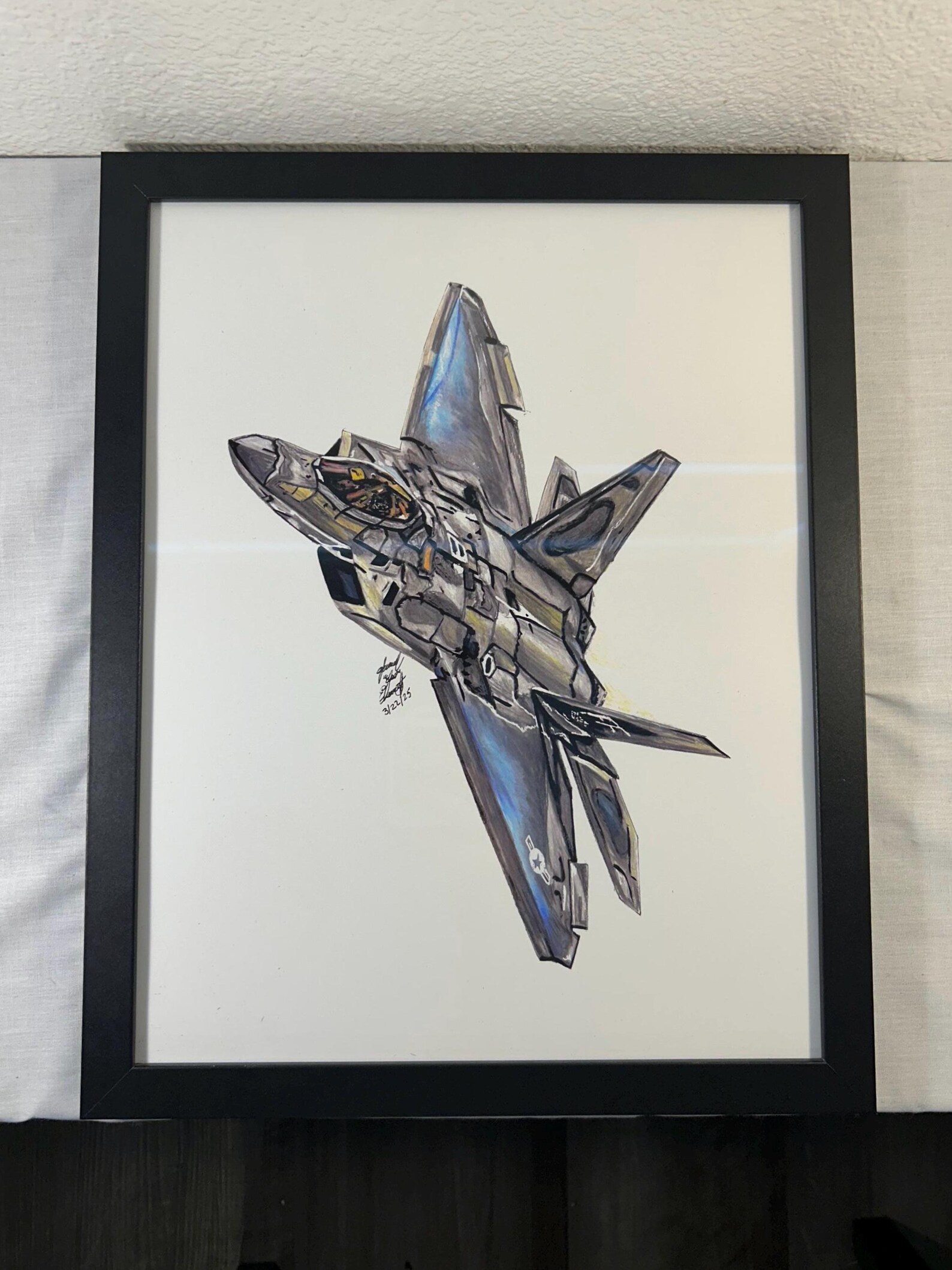 Lockheed Martin F 22 Raptor Drawing Lockheed Martin F-22 Raptor - Etsy