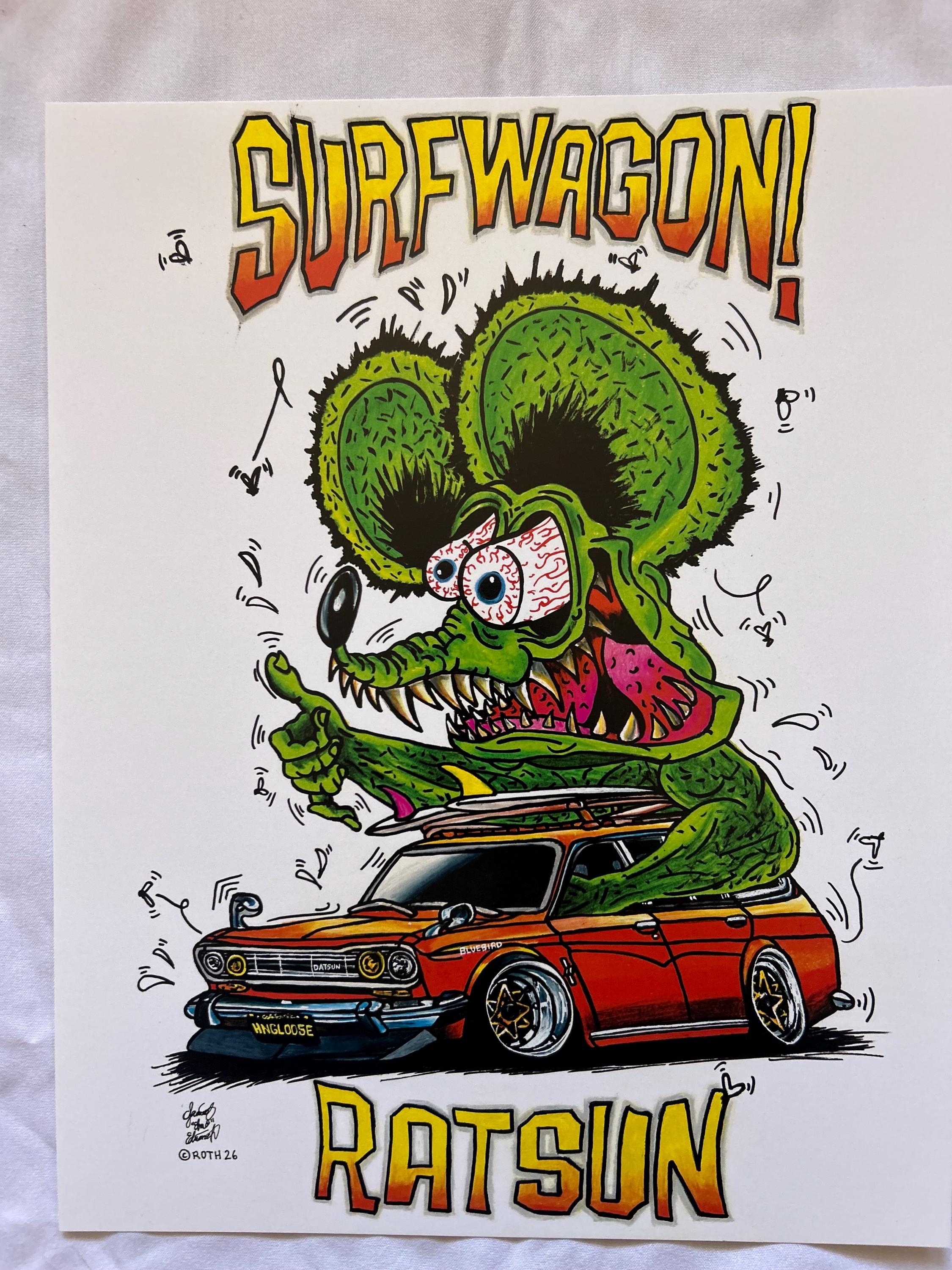 Rat Fink Poster - Etsy
