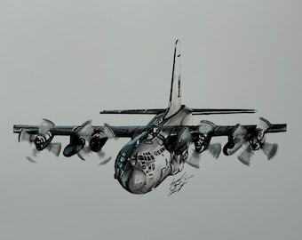 C-130 Hercules Cockpit Poster: Aviation Enthusiast Art - Etsy