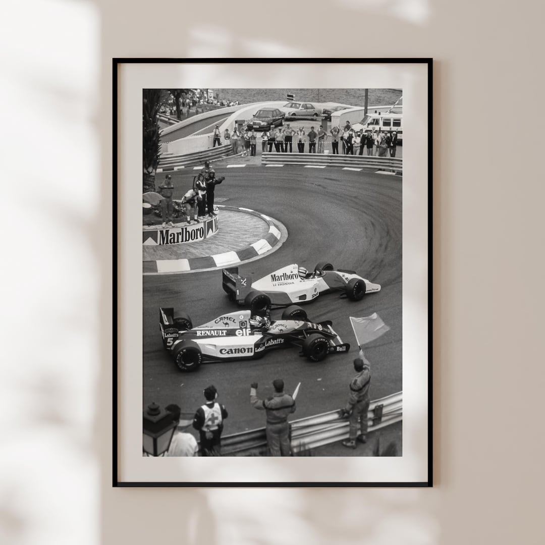 HANLIN Poster vintage de Formule 1 F1 - Décoration murale pour chambre