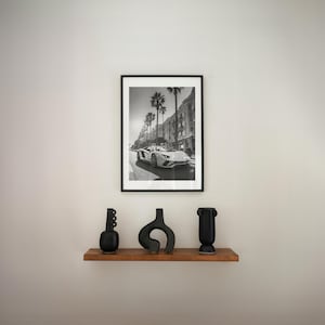 Lamborghini Aventador Monaco Poster, Black and White Lamborghini Print, Lamborghini Wall Art, Luxury Old Money Poster image 4