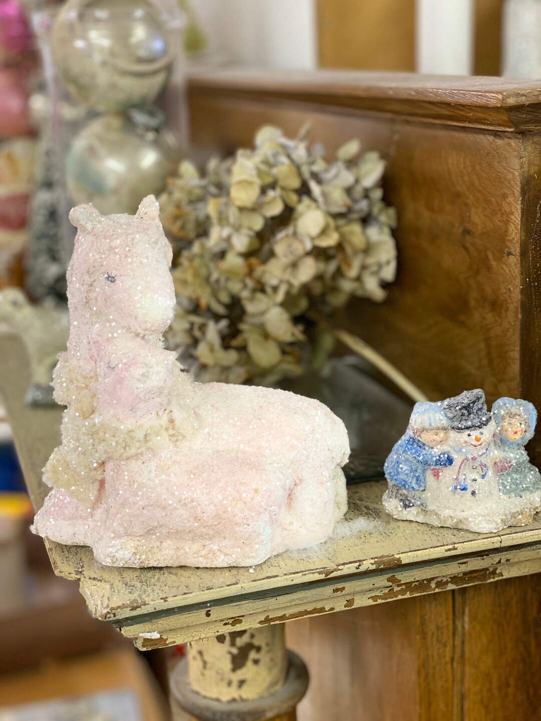 Llama Teena Flanner Paper Mache Papier Mache Original Mother and Baby Etsy