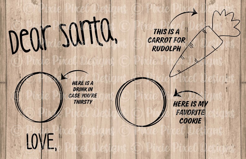 Download Dear Santa Tray Cookie Tray Christmas SVG Night before | Etsy