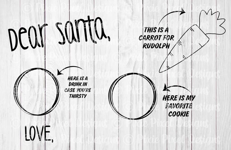 Download Dear Santa Tray Cookie Tray Christmas SVG Night before | Etsy