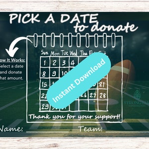 Kalendarz zbiórki funduszy na piłkę nożną