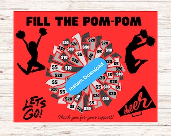 Fill the Pom Pom Cheer Fundraiser Red