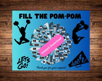 Fill the Pom Pom Fundraiser Board