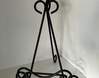 12.5” iron tripod display stand easel  for glass, pottery, art