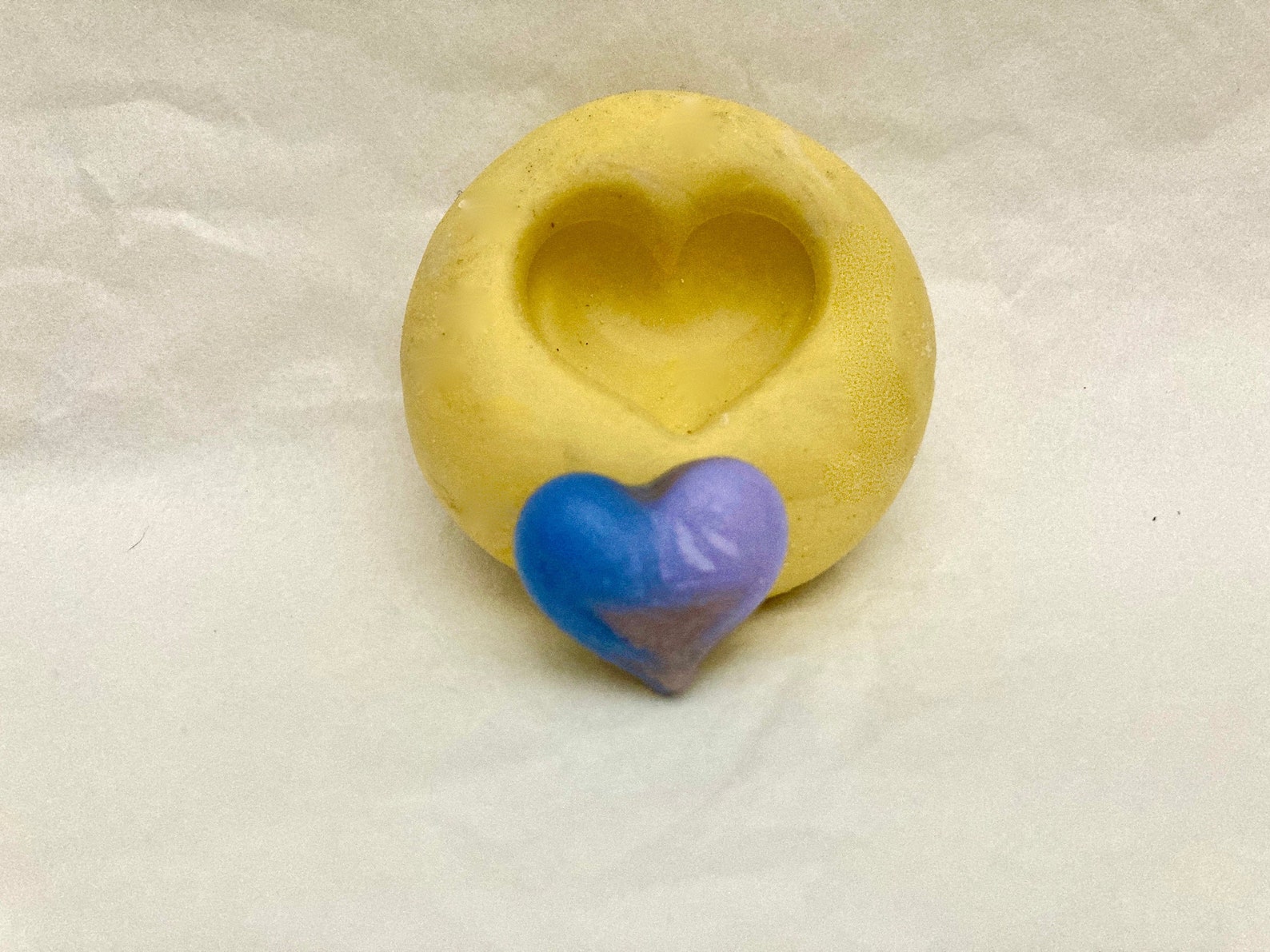 Silicone heart mold freeze and fuse fused glass heart mold Etsy