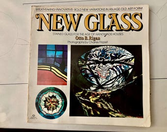 New Glass stained glass book by Otto B. Rigan out of print 1977