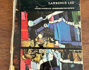 rare Stained Glass book by Lawrence Lee, 1967 handbook for artists