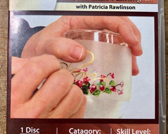 30 Pro techniques for Glass Painting Video by Patricia Rawlinson