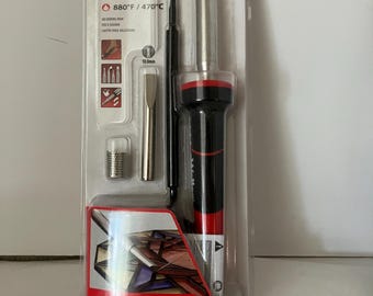 new Weller 80 W soldering iron kit w/3 tips stained glass