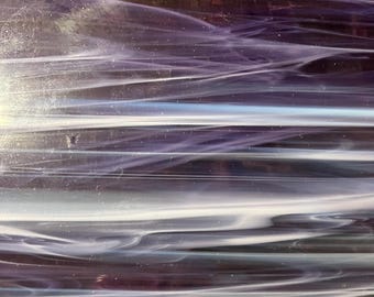 old stock Spectrum lt purple wispy sheet glass 12 x 12”or 6x12" stained glass DIY mosaic