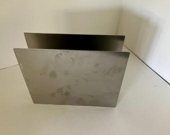stainless steel rectangle 90 degree glass former 6x5x1.5"