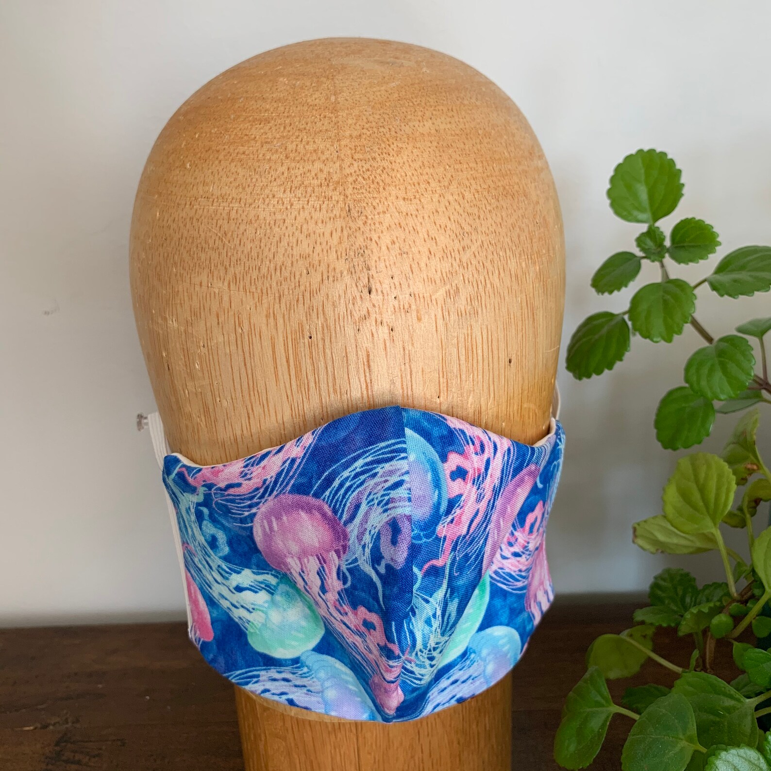 Washable Jellyfish Face Mask With Elastic and Filter Pocket Etsy