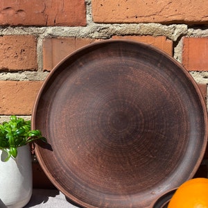 Clay Plates Handmade Dinnerware Terracotta Plates Rustic Redware Unique Unglazed  Clay Plates Mexican Pottery Stoneware Plate Pizza Stone