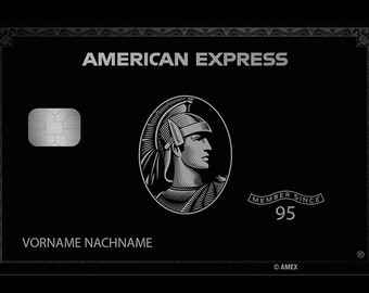 Visa Sticker American Express Silver