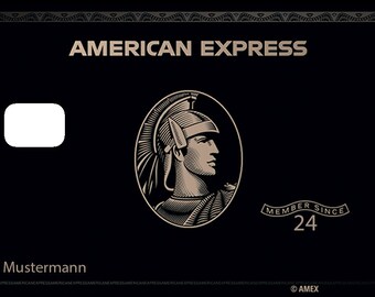 Visumsticker American Express Goud