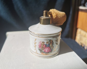 Vaporisateur de Parfum ancien en porcelaine