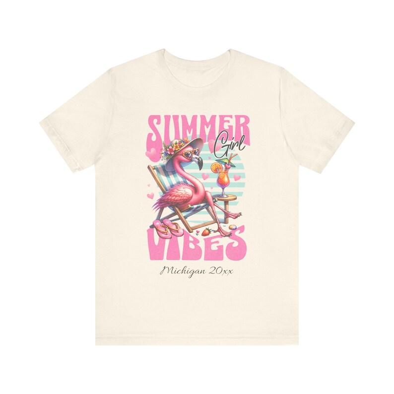 Summer Vibes Shirt, Summer Shirt, Custom Hello Summer Shirt, Beach Shirt, Personalized Vacation Shirt, Summer Vacation, Surf Shirt, image 5