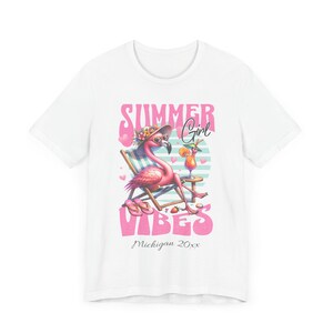 Summer Vibes Shirt, Summer Shirt, Custom Hello Summer Shirt, Beach Shirt, Personalized Vacation Shirt, Summer Vacation, Surf Shirt, image 7