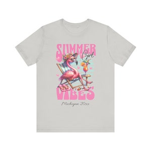 Summer Vibes Shirt, Summer Shirt, Custom Hello Summer Shirt, Beach Shirt, Personalized Vacation Shirt, Summer Vacation, Surf Shirt, image 6