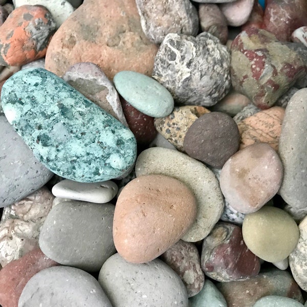 Alaska River rocks - River rocks bulk - 3 Pounds - Stones for Wedding - Wedding Favor - Terrarium rock - Blessing stone - Colorful stone