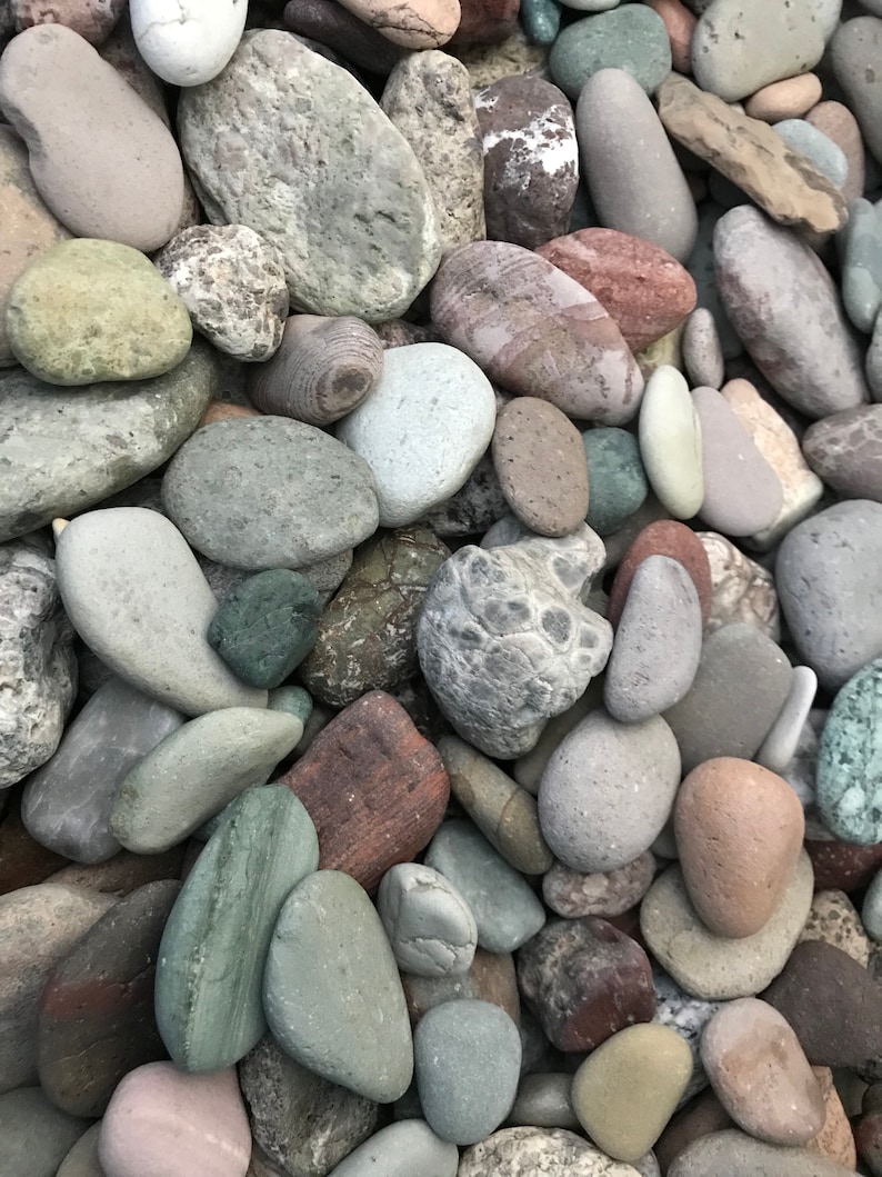 Alaska River rocks River rocks bulk 3 Pounds Stones for Wedding Wedding Favor Terrarium rock Blessing stone Colorful stone image 5