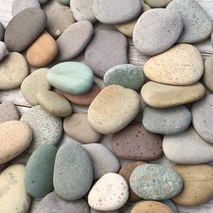 2 lbs Mosaic pebbles .75 to 2 Blessing stone Wedding Favor stone River rocks bulk Colorful stone Alaska River rocks Memorial image 9