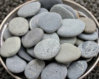 15 Alaska stones - 2.5 to 3 inch - Wedding stone - Place Marker - Rustic wedding - Rock for painting - River rock bulk - Wishing Stone