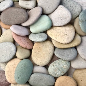 2 lbs Mosaic pebbles .75 to 2 Blessing stone Wedding Favor stone River rocks bulk Colorful stone Alaska River rocks Memorial image 3