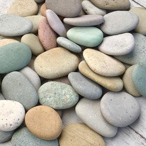 2 lbs Mosaic pebbles .75 to 2 Blessing stone Wedding Favor stone River rocks bulk Colorful stone Alaska River rocks Memorial image 1