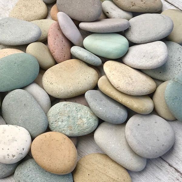 2 lbs Mosaic pebbles - .75 to 2” -Blessing stone - Wedding Favor stone - River rocks bulk - Colorful stone - Alaska River rocks - Memorial