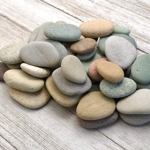 2 lbs Mosaic pebbles .75 to 2 Blessing stone Wedding Favor stone River rocks bulk Colorful stone Alaska River rocks Memorial image 4